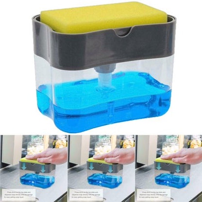 soap pump with Sponge and box (random color )